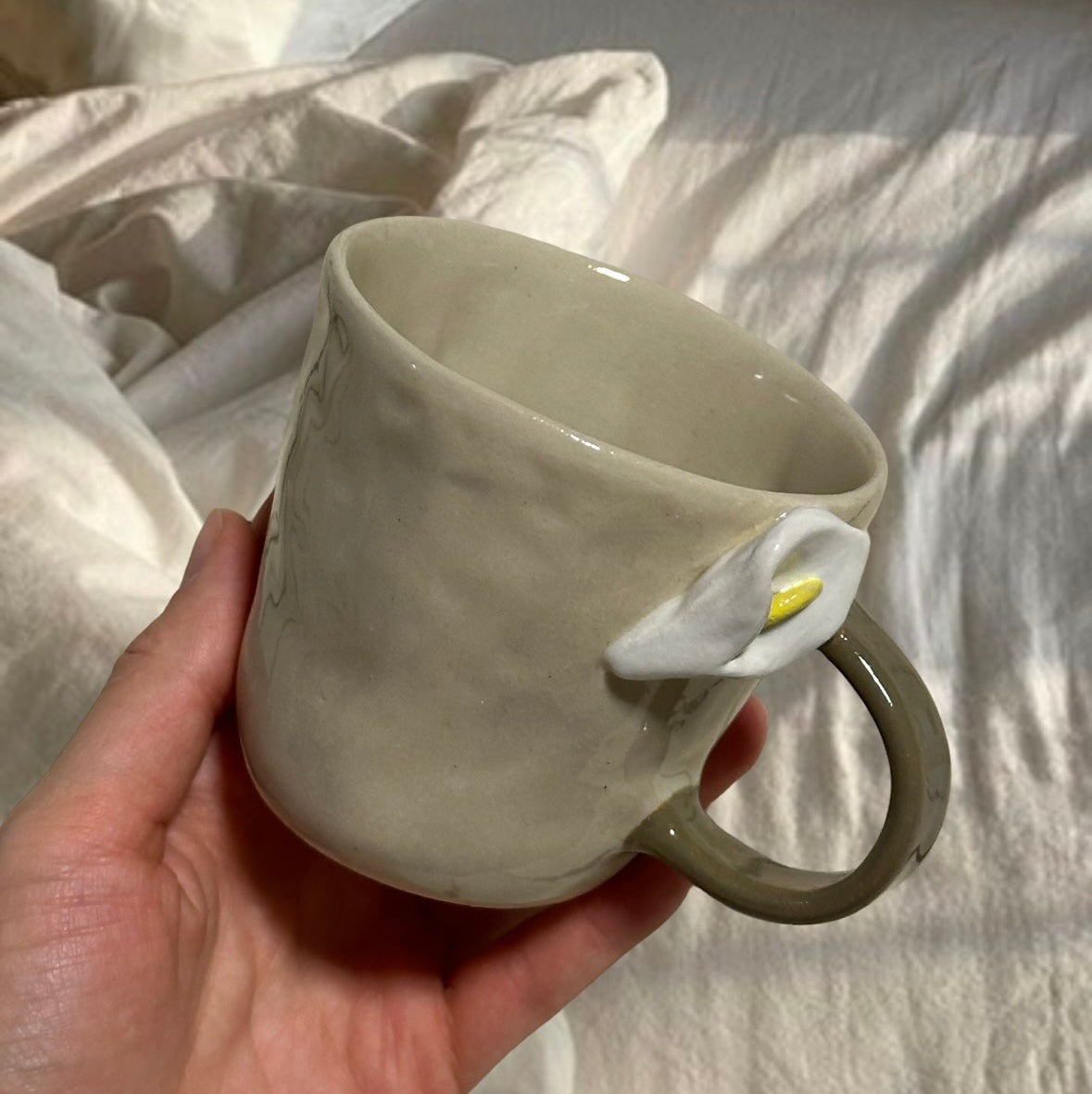 Handmade Calla Lily mug
