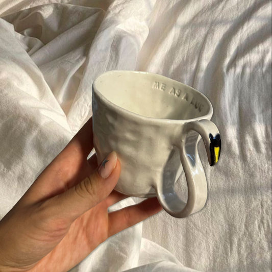 Handmade swan mug