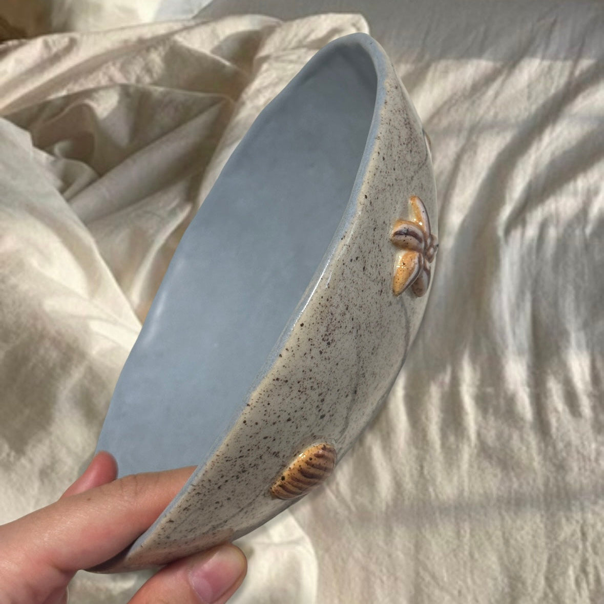 Handmade Coastal Salad Bowl