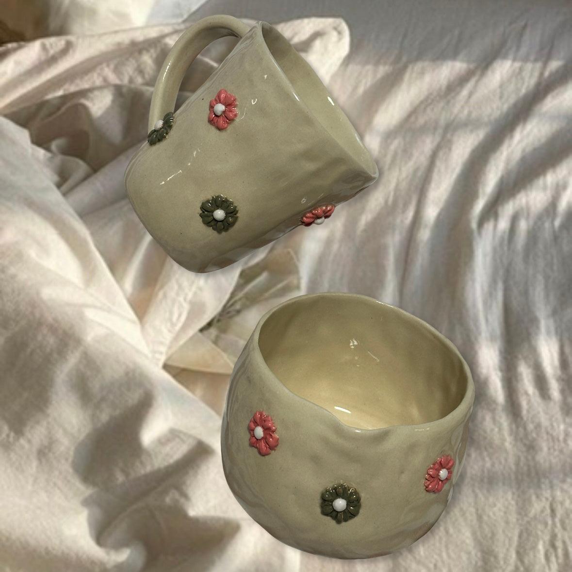 Handmade Flower Matcha set (Ready to Ship)