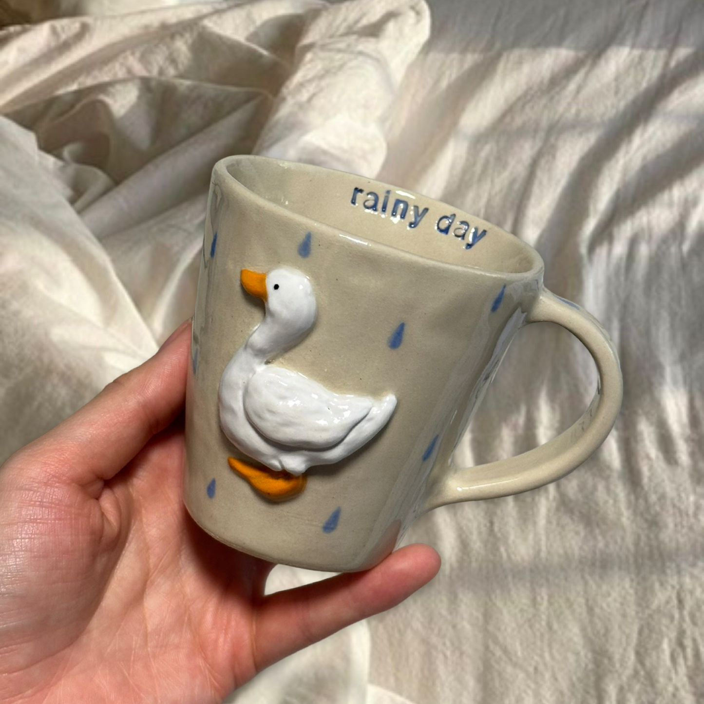 Handmade Blue Duck Mug